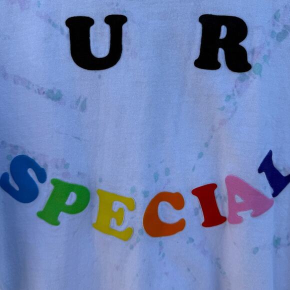 Lizzo Ur Special rainbow colored tie dye Puff Letters shirt Size Large - Picture 6 of 7
